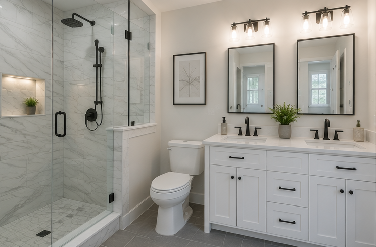 Modern bathroom renovation in Colorado Springs